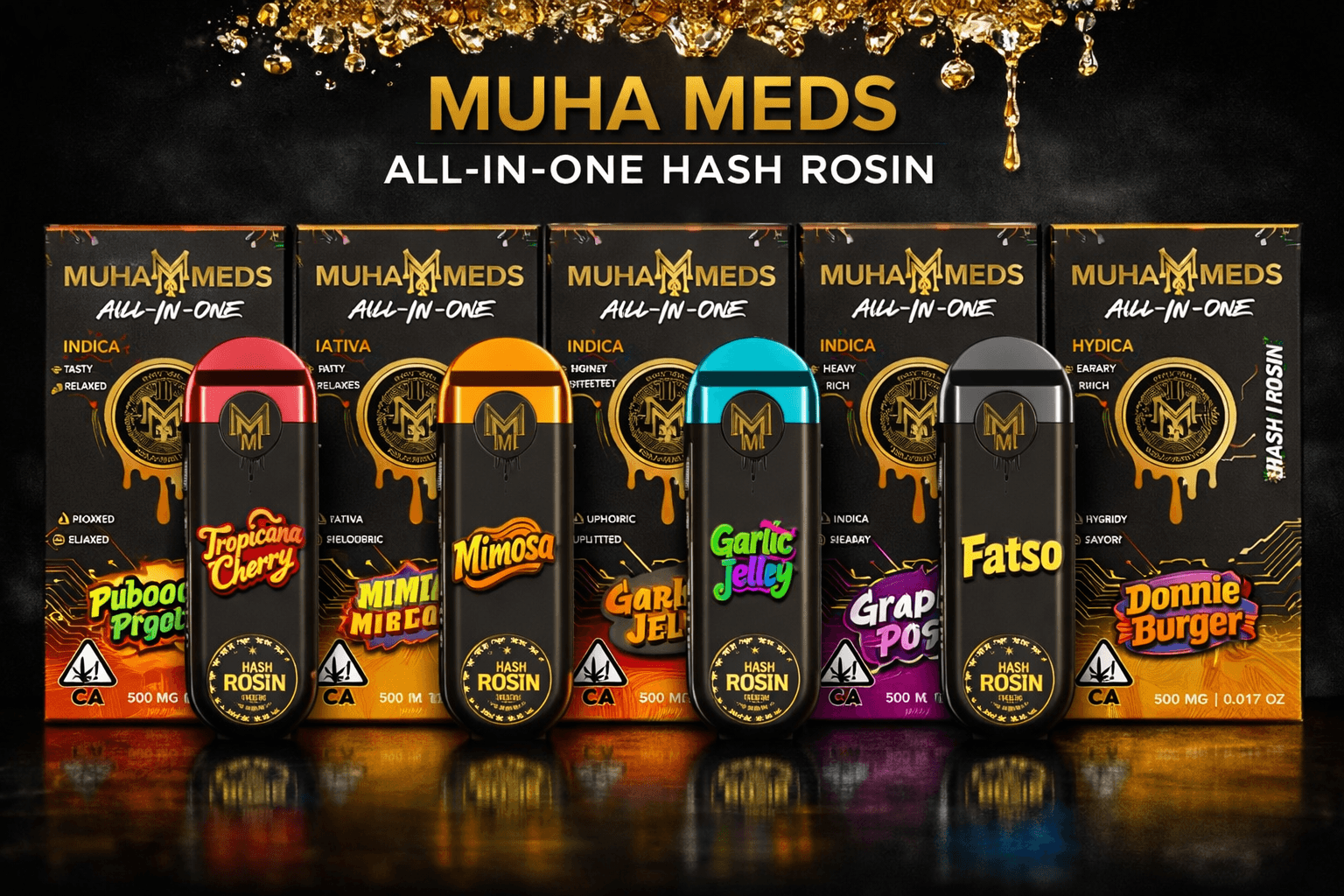 Muha Meds Hash Rosin - All-In-One Vape Device | Complete Cannabis Kit | Lab-Tested