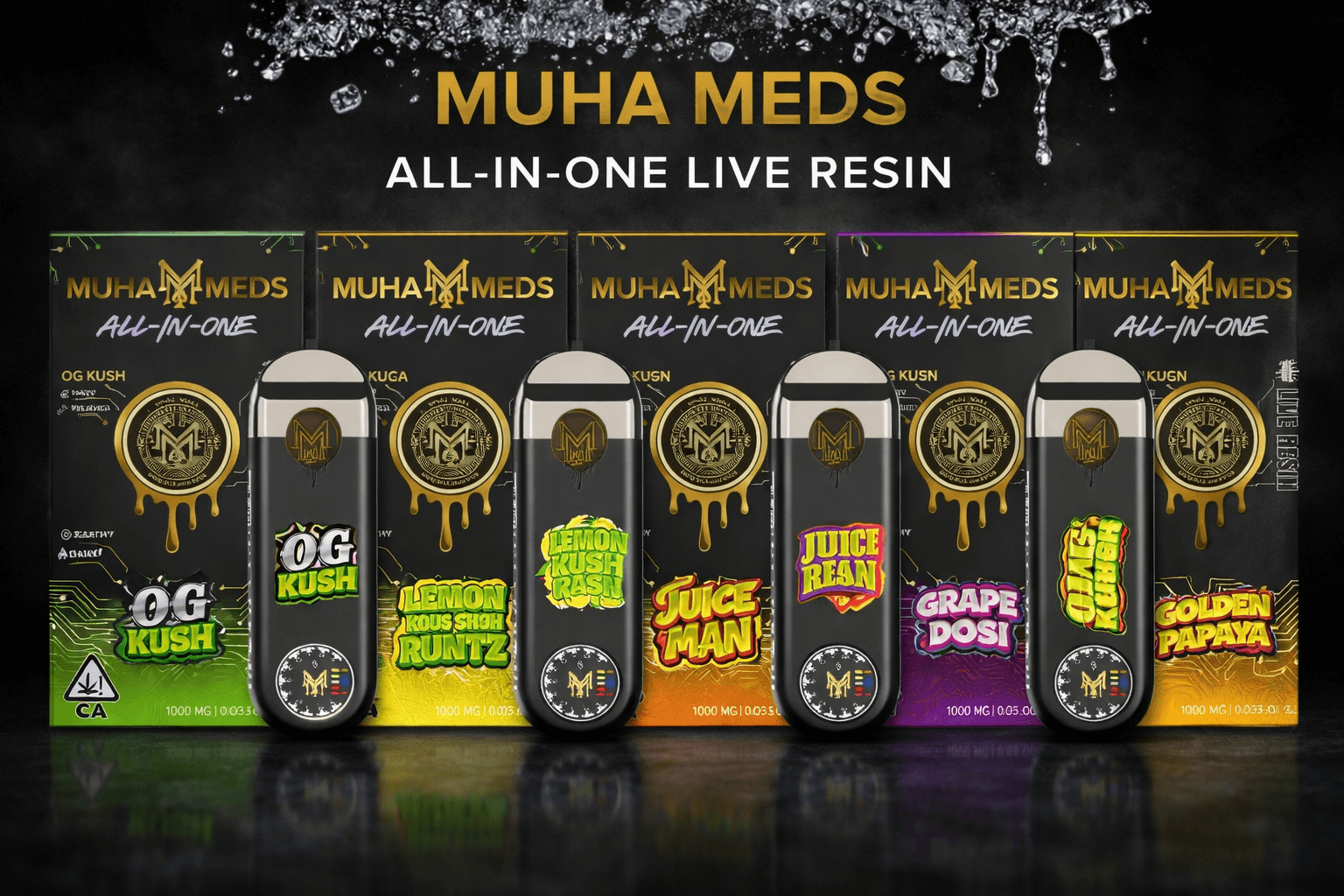 Muha Meds Live Resin - All-In-One Vape Device | Complete Cannabis Kit | Lab-Tested