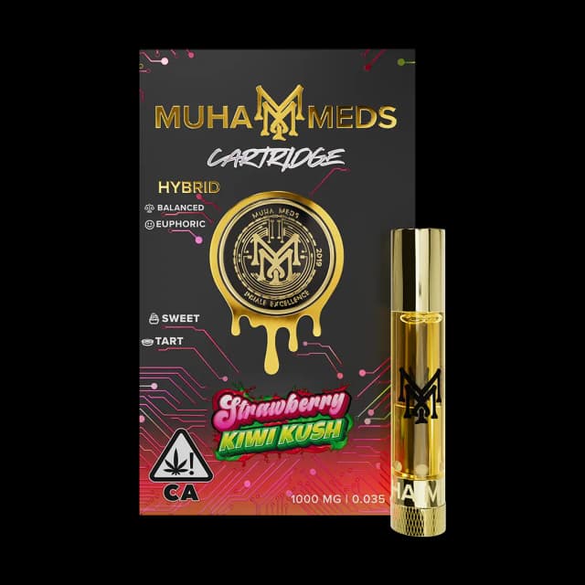 Muha Meds Cartridge - Strawberry Kiwi Krush Hybrid
