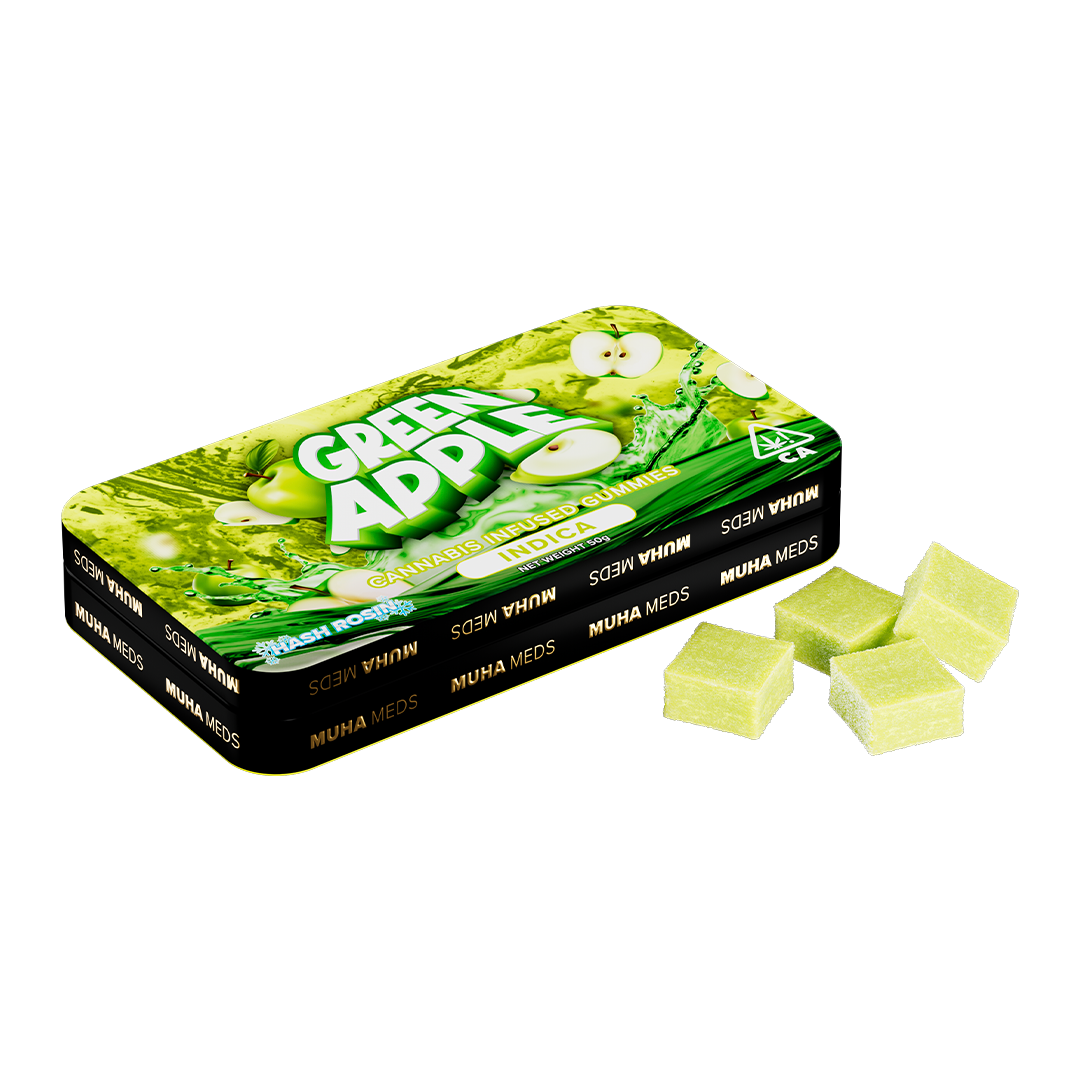 Green Apple Hash Rosin Gummies