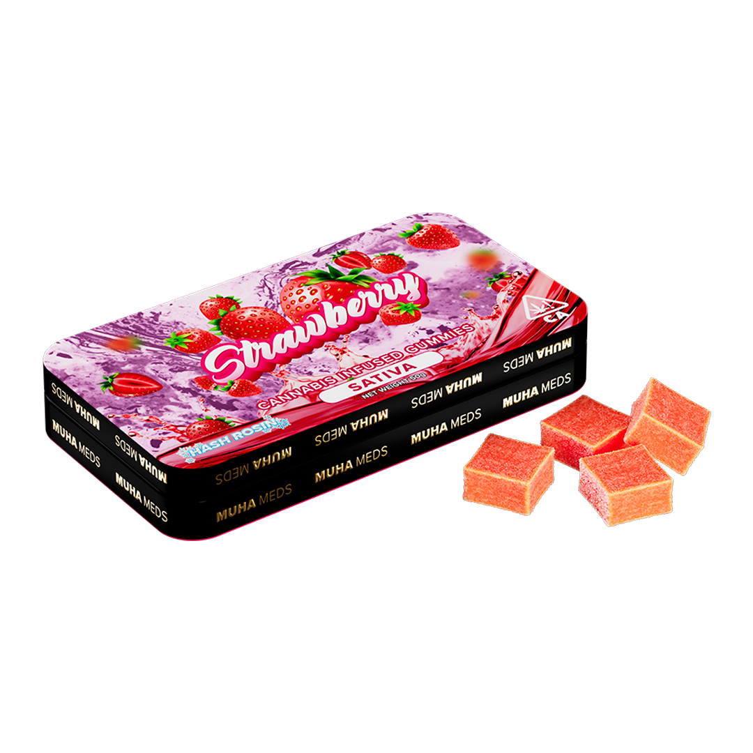 Strawberry Hash Rosin Gummies